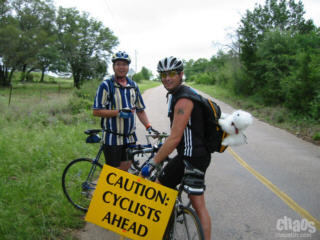 Caution Cyclist Ahead